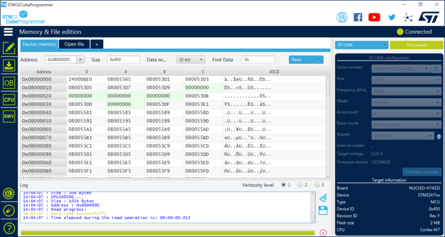 使用STM32 CubeMX配置STM32H723_Memory