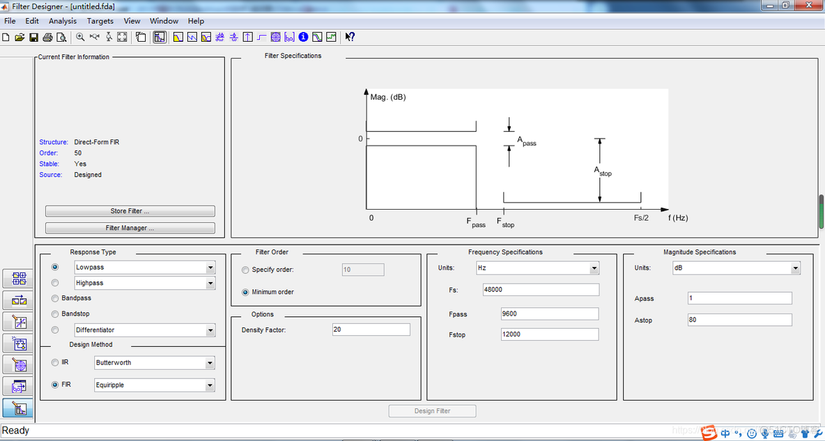 matlab filter design生成的滤波器获取滤波器传递函数_Code