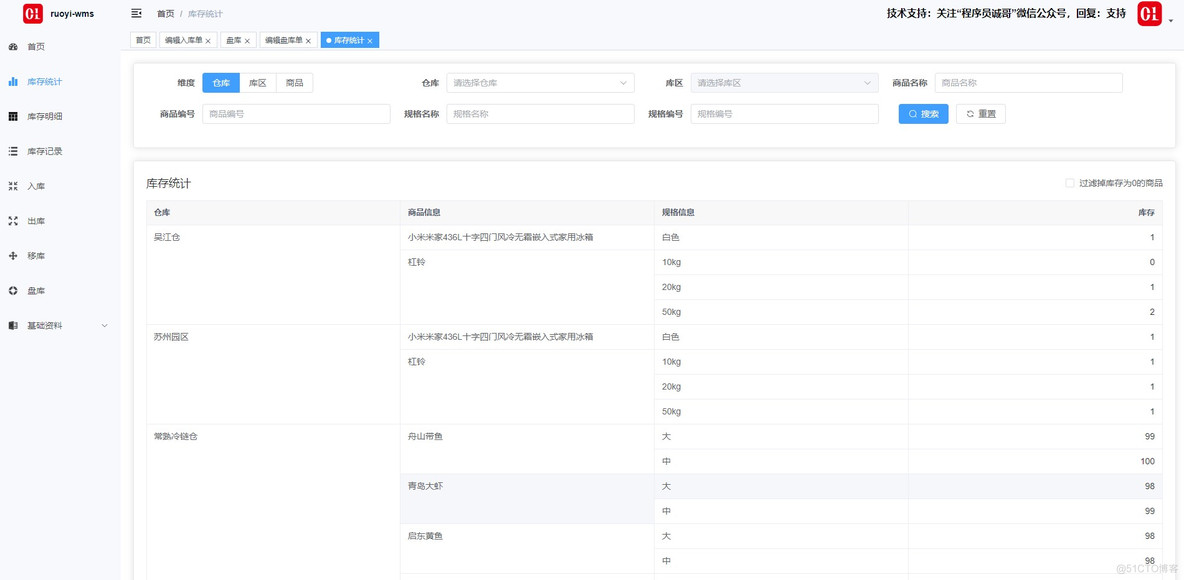 若依库存管理 ruoyi-wms V2.0发布：升级到jdk17和vue3，支持一物一码_开源协议