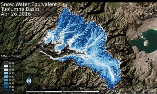 NASA数据集：50 m分辨率的雪水当量（SWE）地图的集合_雷达