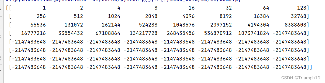 python遍历二维数组 索引_数组_02