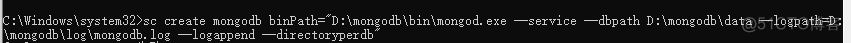 windows 安装 mongodb 没有bin_mongodb