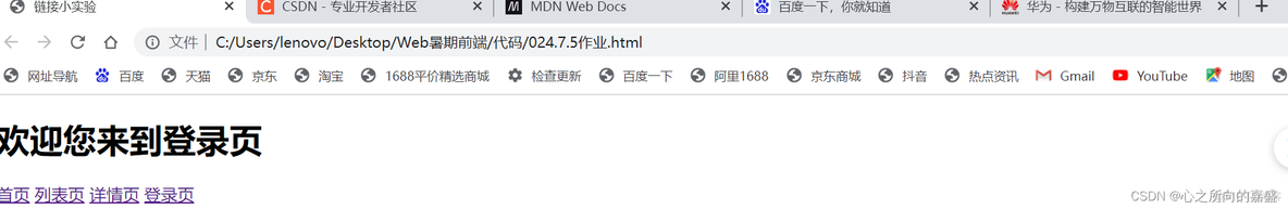 Web前端小实验_html5