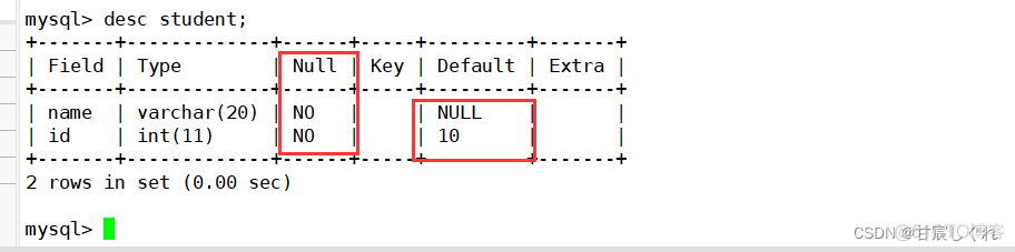 mysql设置时间字段允许空_mysql_10