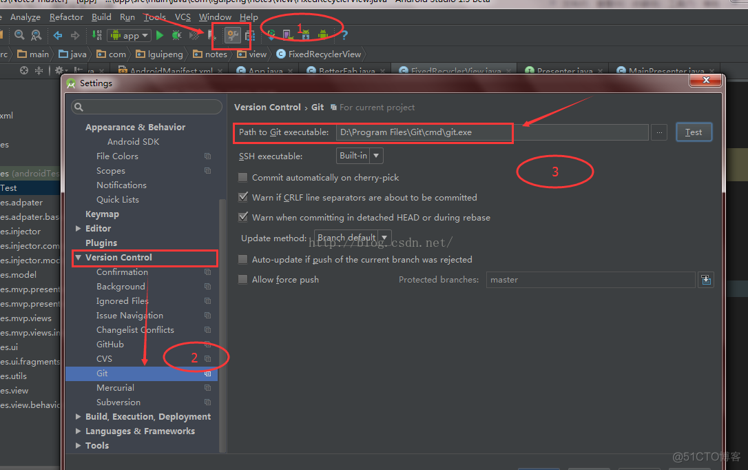 Android studio git插件无squash_右键_04