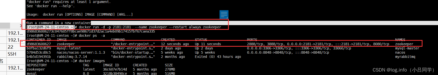 kafka重新安装连不上zookeeper_docker