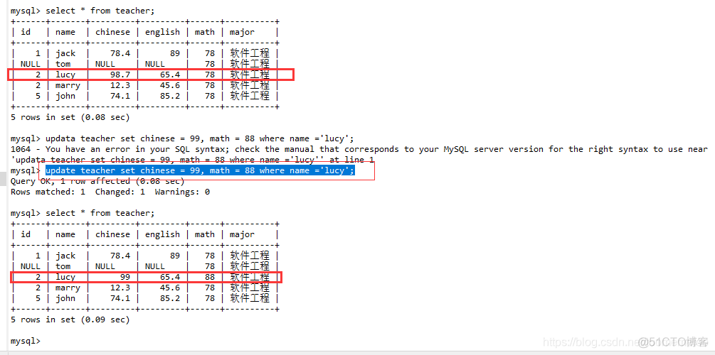 mysql cursor 只插入了一条数据_表名_06