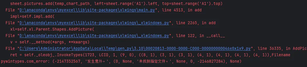 Python可视化过程中.pictures.add这里一直报错，不明原因_数据