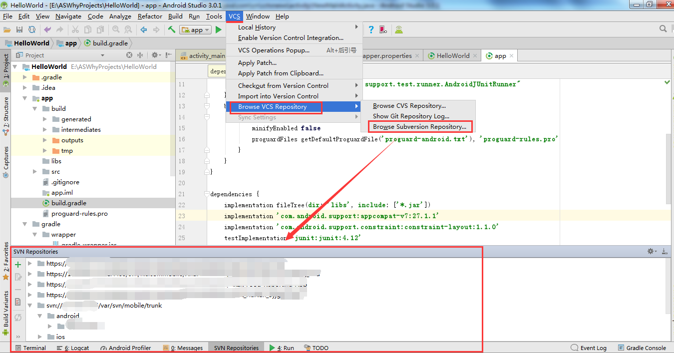 Android stusio 配置svn_git_39