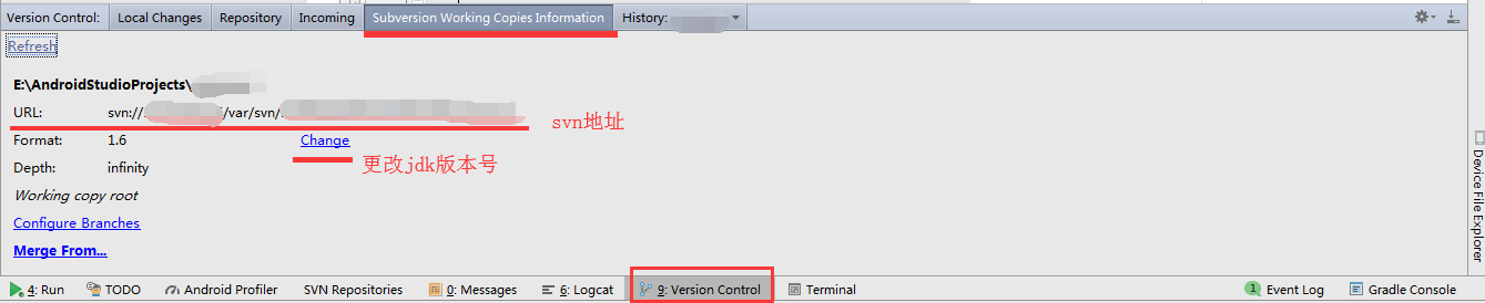 Android stusio 配置svn_git_40