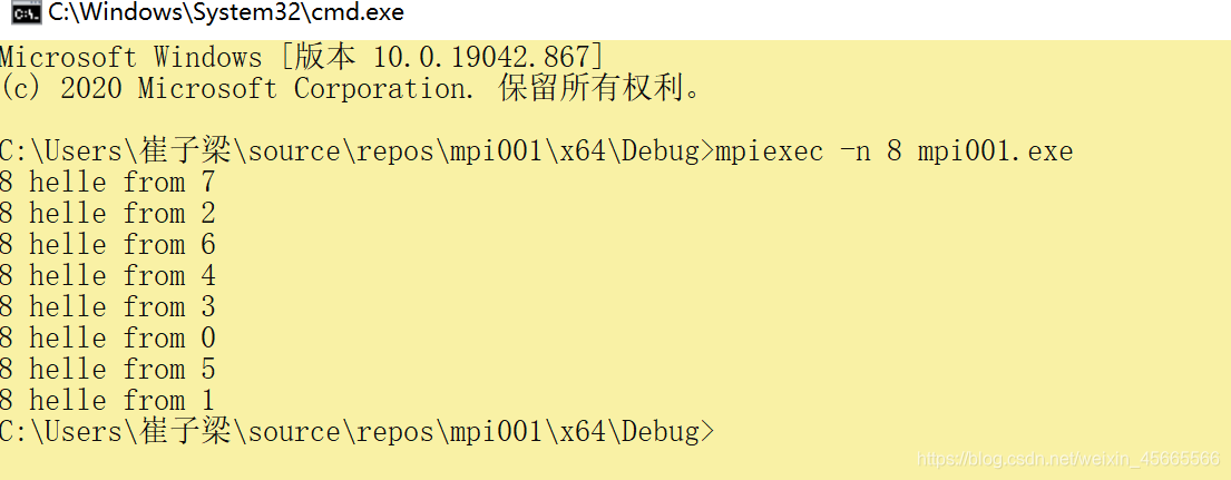 vs2019配置MPI环境_多线程_17