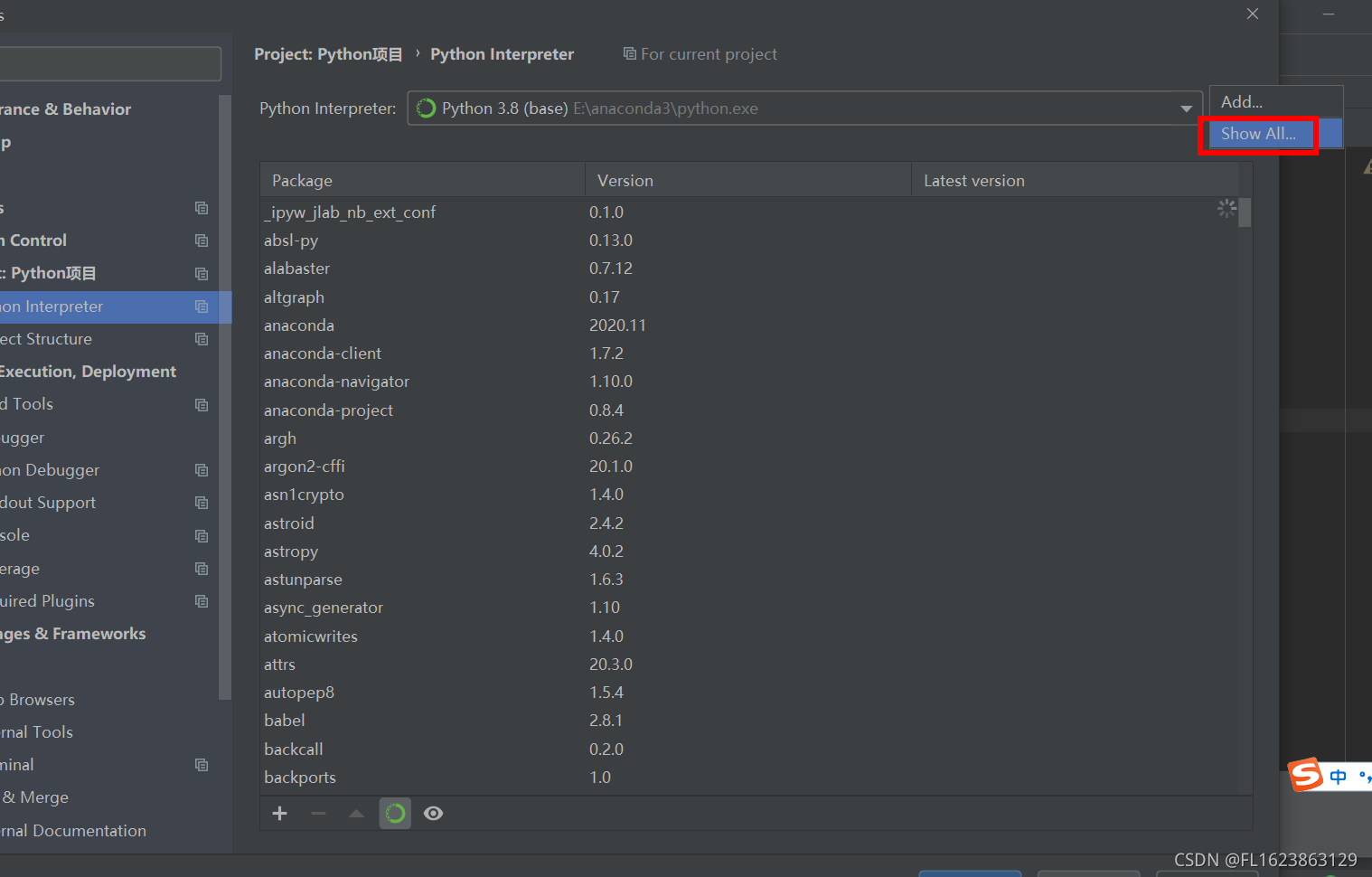 [anaconda][原创]将anaconda环境配置到pycharm_python_03