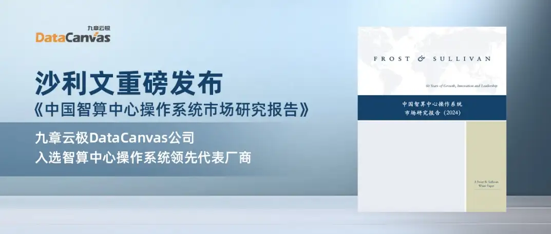 九章云极DataCanvas公司入选沙利文权威报告领先代表厂商_运维