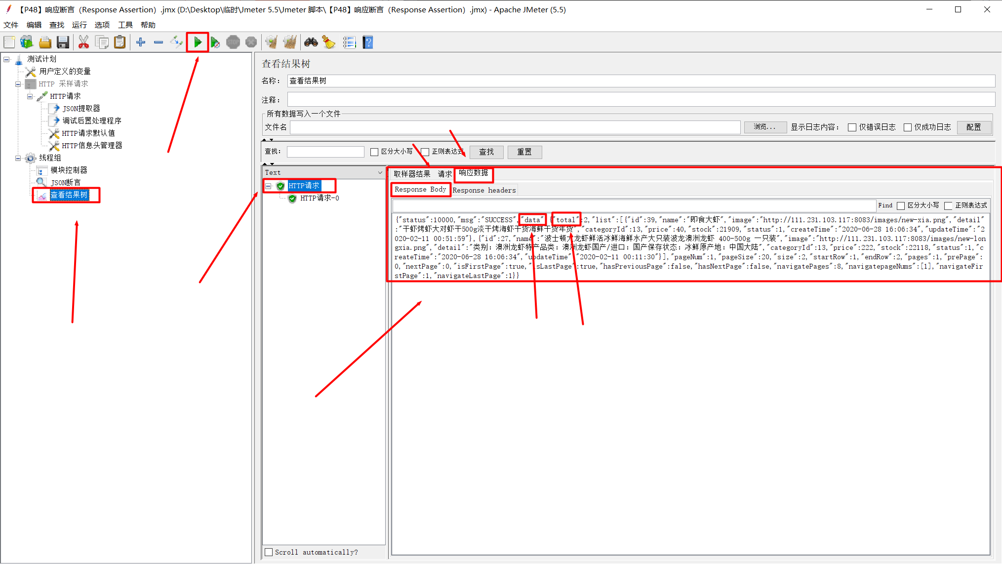 java语言json断言_jmeter_16