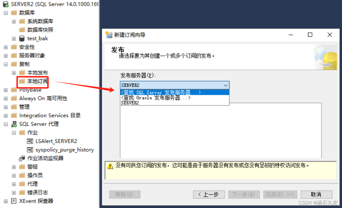 sql server 发布订阅 对等发布_Server_18