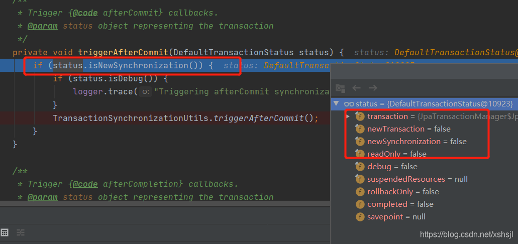 java事务中先更新后查询_ide