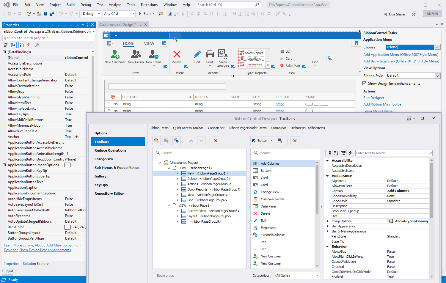 devexpress空间怎么修改大小_microsoft_03