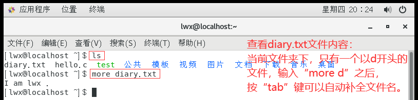 linux用echo写入文档怎么换行_命令和目录文件名自动补全功能_16