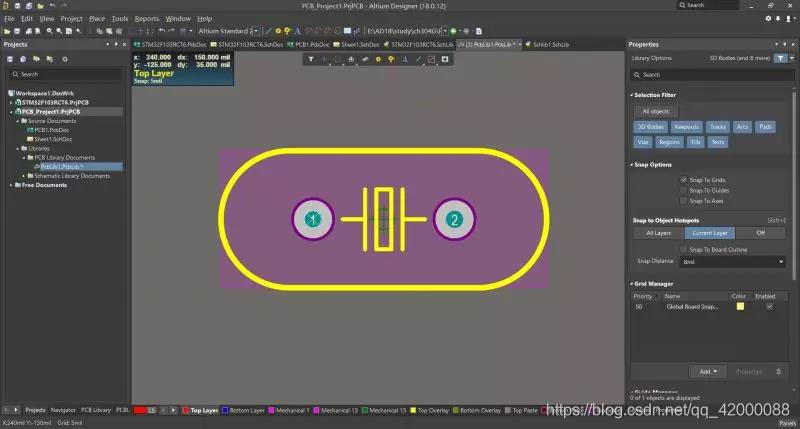 如何用altium designer制作封装库_晶振_08