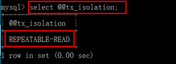 mysql查询查询当前会话隔离级别_不可重复读