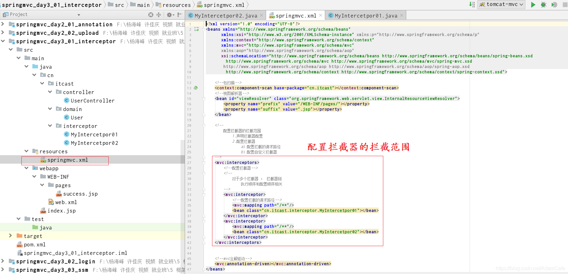 java filter拦截返回_拦截器_06