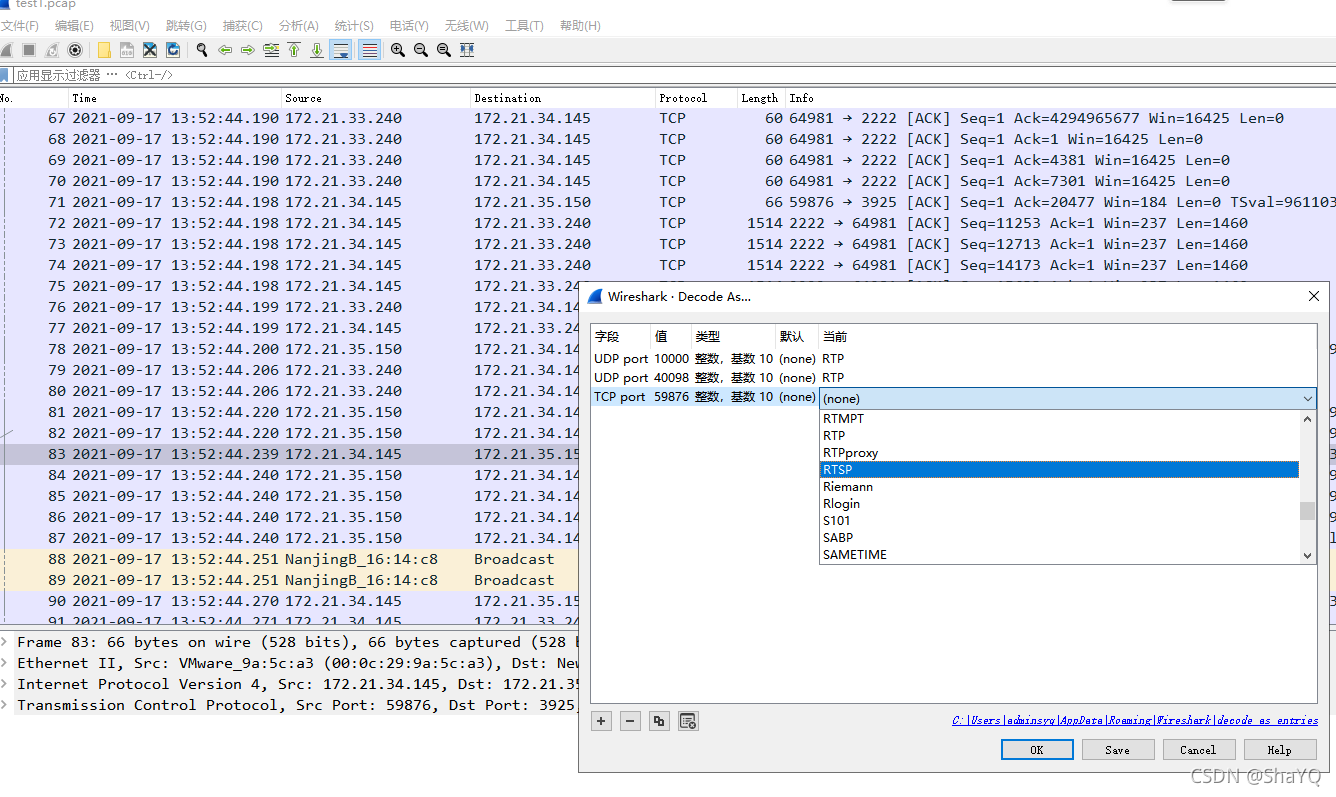 wireshark rtsp抓到的全是udp_视频分析_04