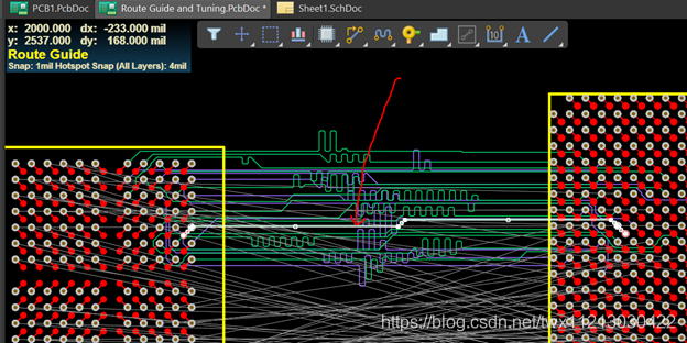 altium designer等长线3W规格_高亮显示_28