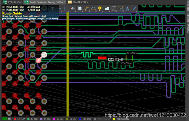 altium designer等长线3W规格_菜单栏_30