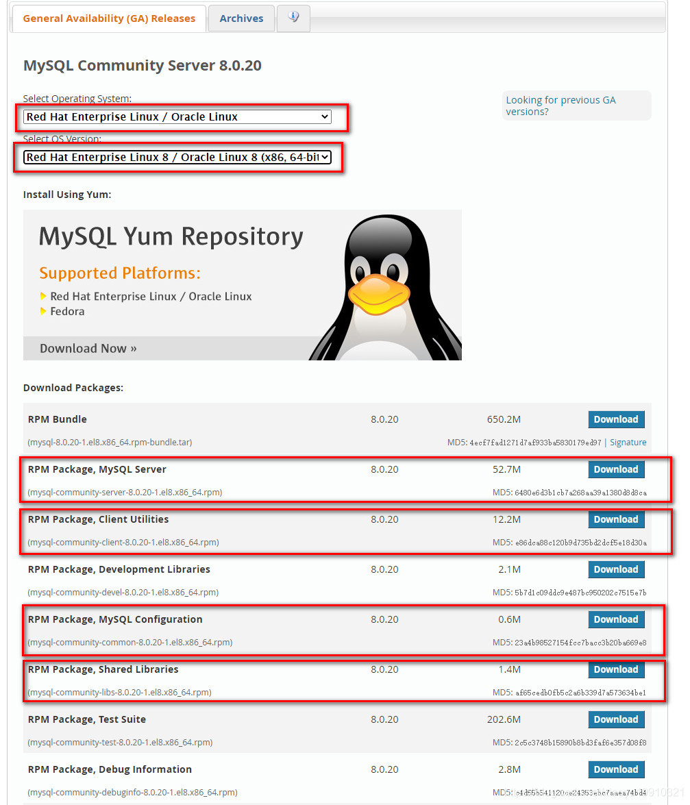 mysql rpm版和源码编译 性能_Centos8