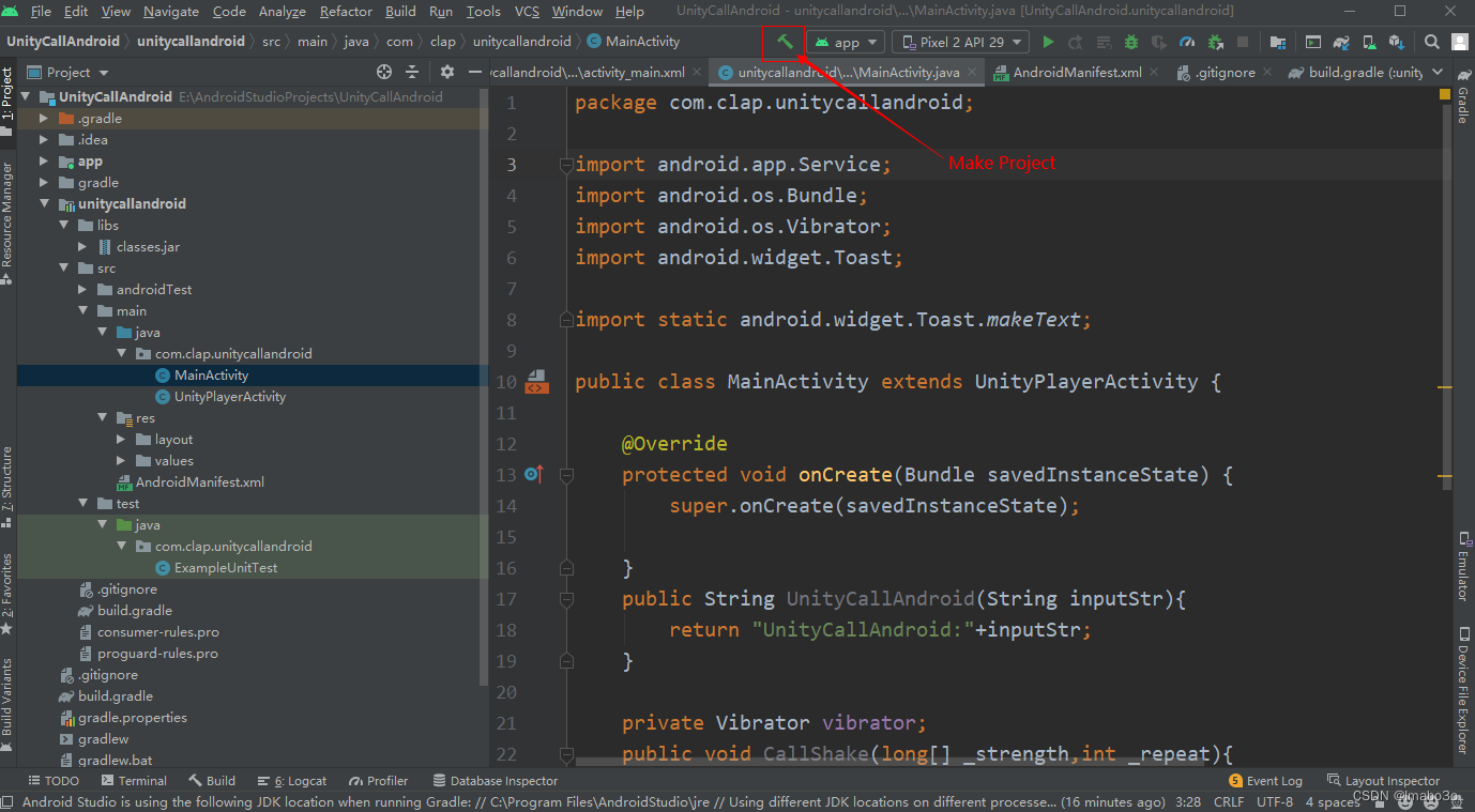 unity 实现android service_android studio_21