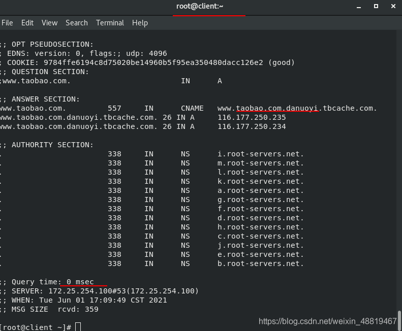 centos搭建dns服务器并设置转发器_DNS_09