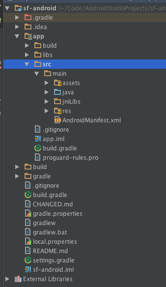 Android studio 代码目录合并 展开_Android