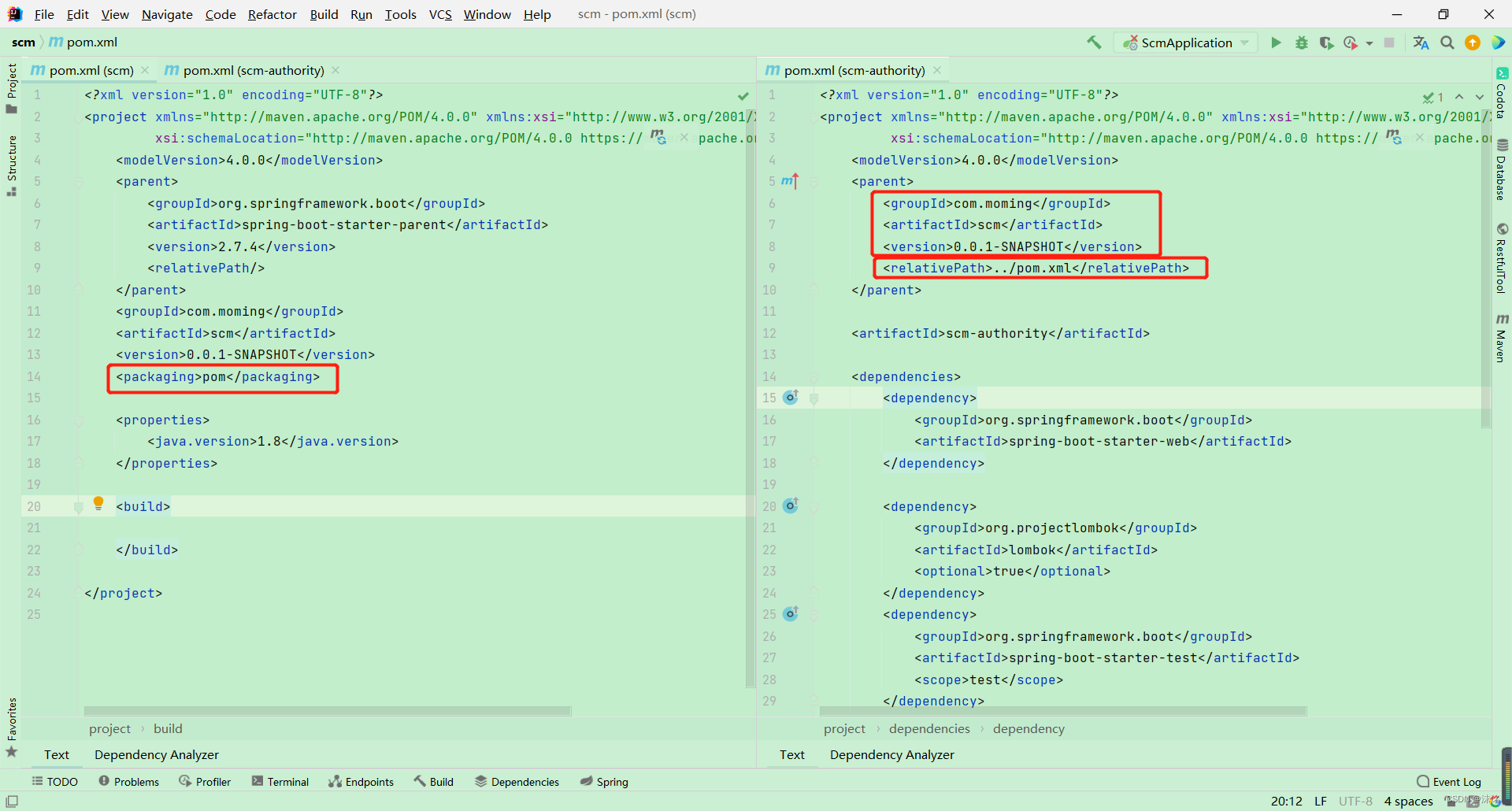 springboot 父子项目打包 The POM for_java_09