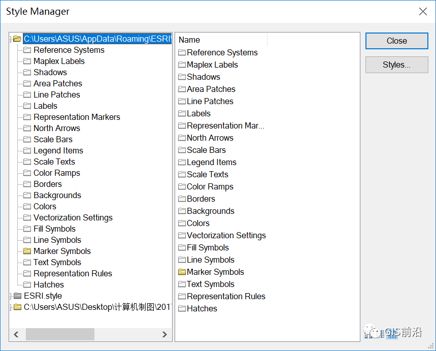 arcgis DEM制作地形图_arcgis样式管理器空白_41