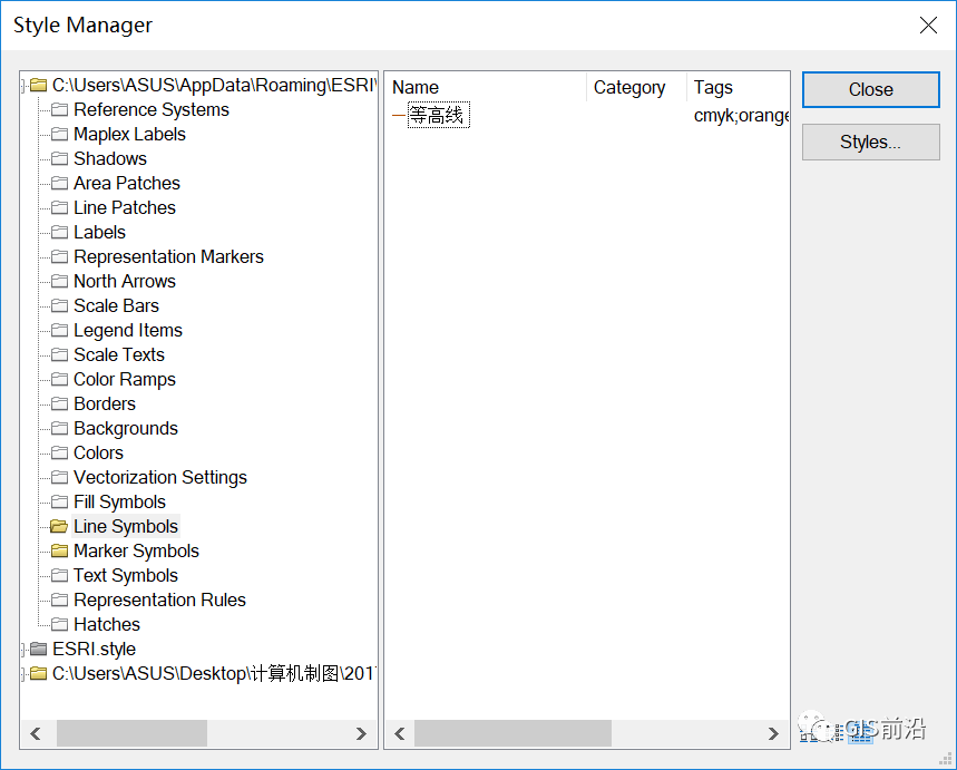 arcgis DEM制作地形图_arcgis引用样式无符号_51