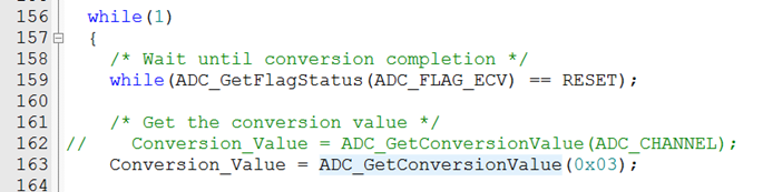 cubemx ADC1 读取temperature sensor channel_main函数_05