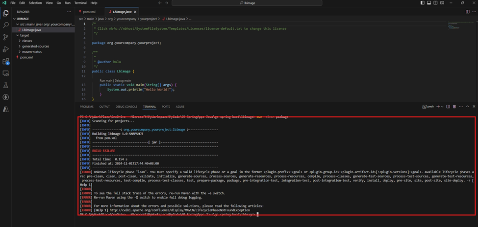 【Azure Developer】VS Code打包Java maven Project 遇见 BUILD FAILURE_参考资料