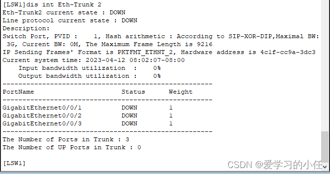 朗讯交换机链路聚合端口如何放通VLAN_负载均衡_06