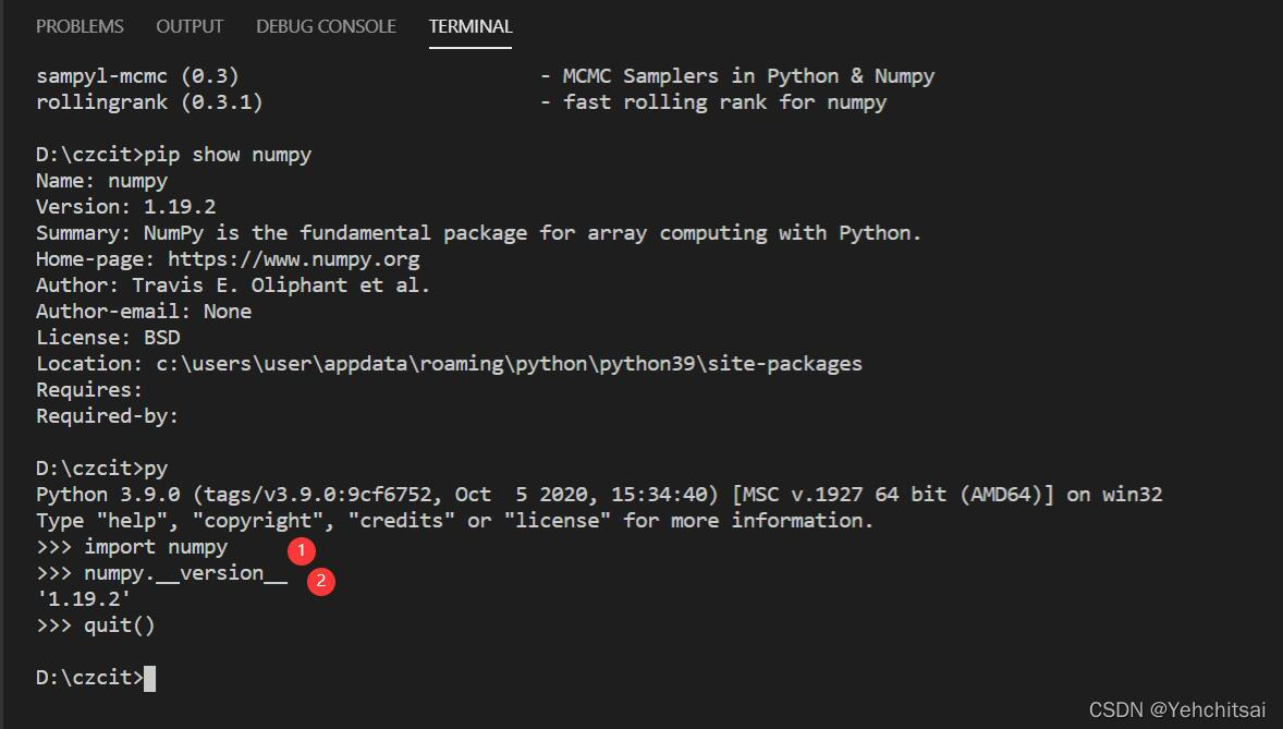 visiual studio 安装pythontools_NumPy_04