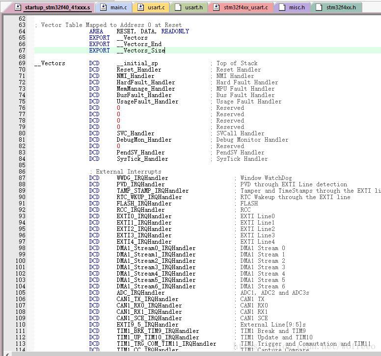 stm32f767 RTC秒中断怎么配置 cubemx_中断向量表_02