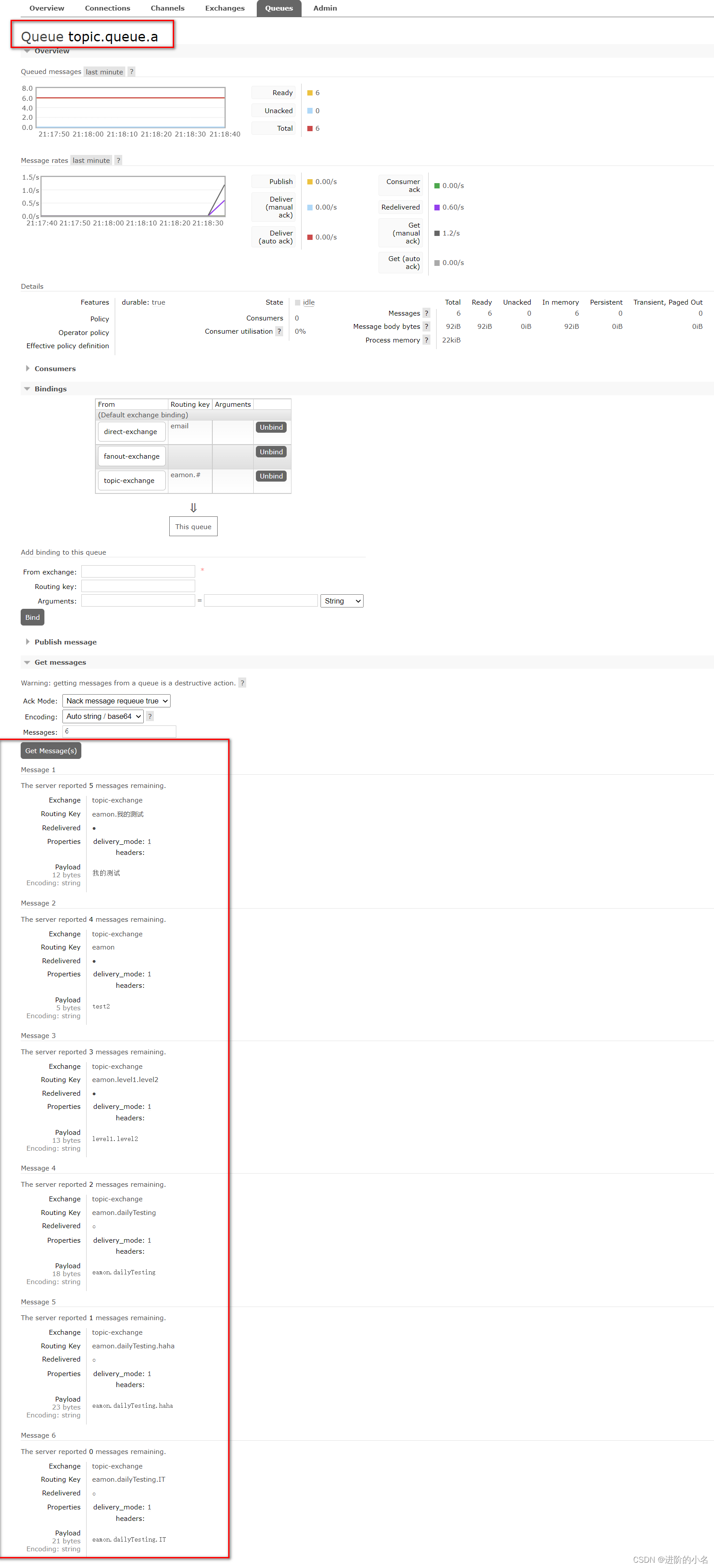 RabbitMQ Management默认口令_虚拟主机_26