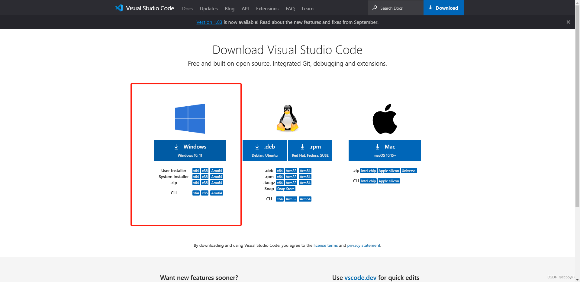 vscode安装包时选择镜像如何设置_vscode