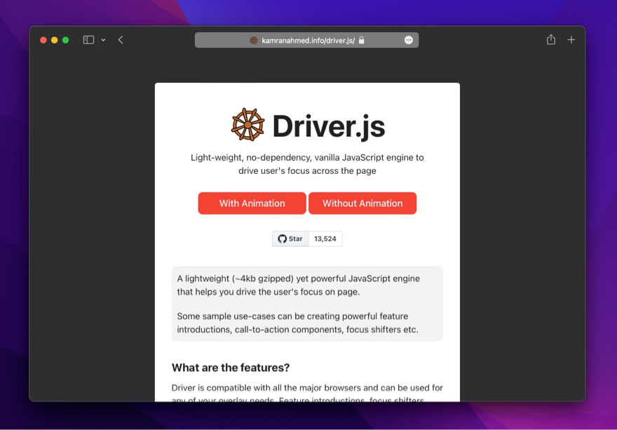 Driver.js