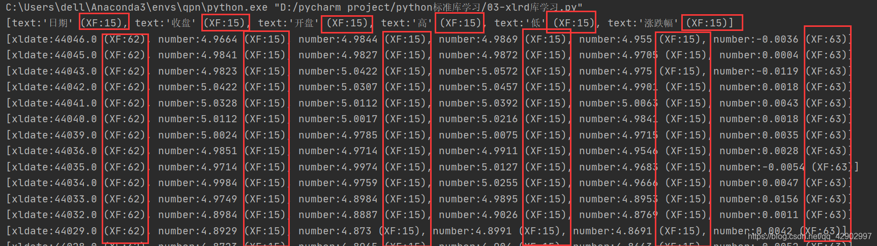 python xlrd包下载路径_数据类型_12