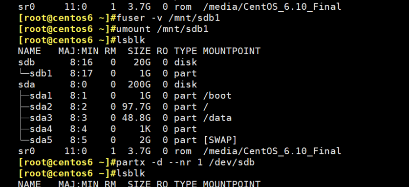 centos7数据盘分区_运维_167