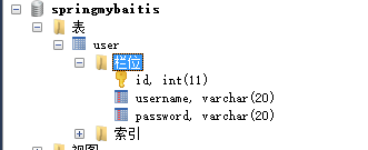 spring整合mybatis配置 java类_User_02