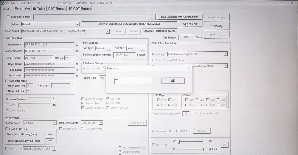 H6008主控SM2258XT量产工具下载方法，SM2259XT量产参考教程，HP SSD S700量产开卡修复_固态硬盘_07