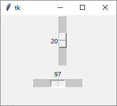 python tkinter frame中添加滚动条_滑块