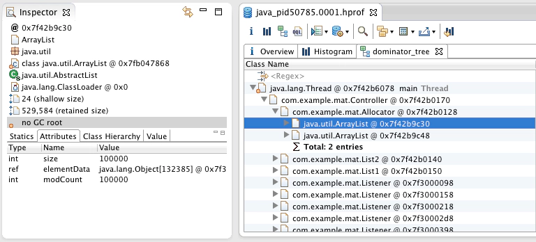 Eclipse Memory Analyzer使用技巧_java_11