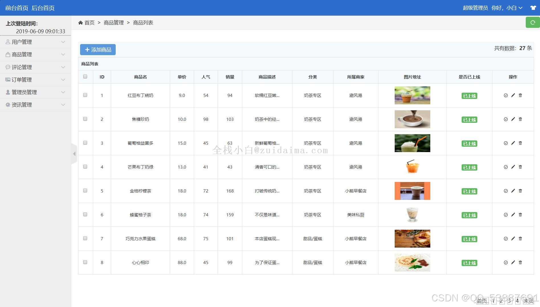 Z2400032基于Java+Mysql+SSM的校园在线点餐系统的设计与实现 代码 论文_mysql_03